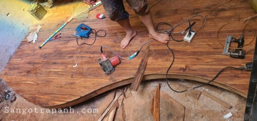 sàn gỗ teak engineer