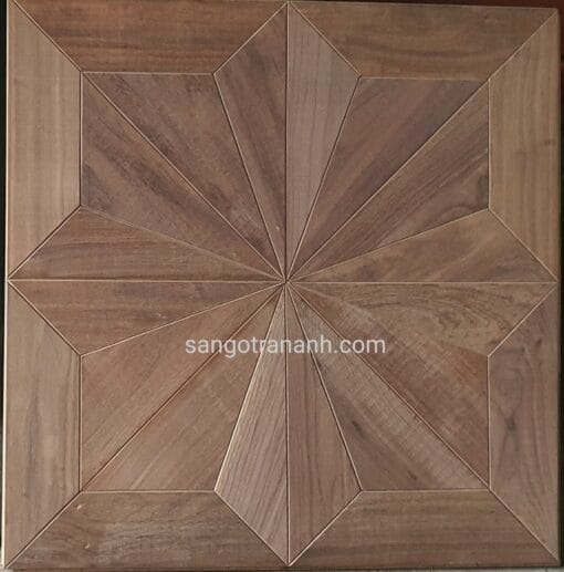 Sàn gỗ Walnut ghép hoa văn 600x600