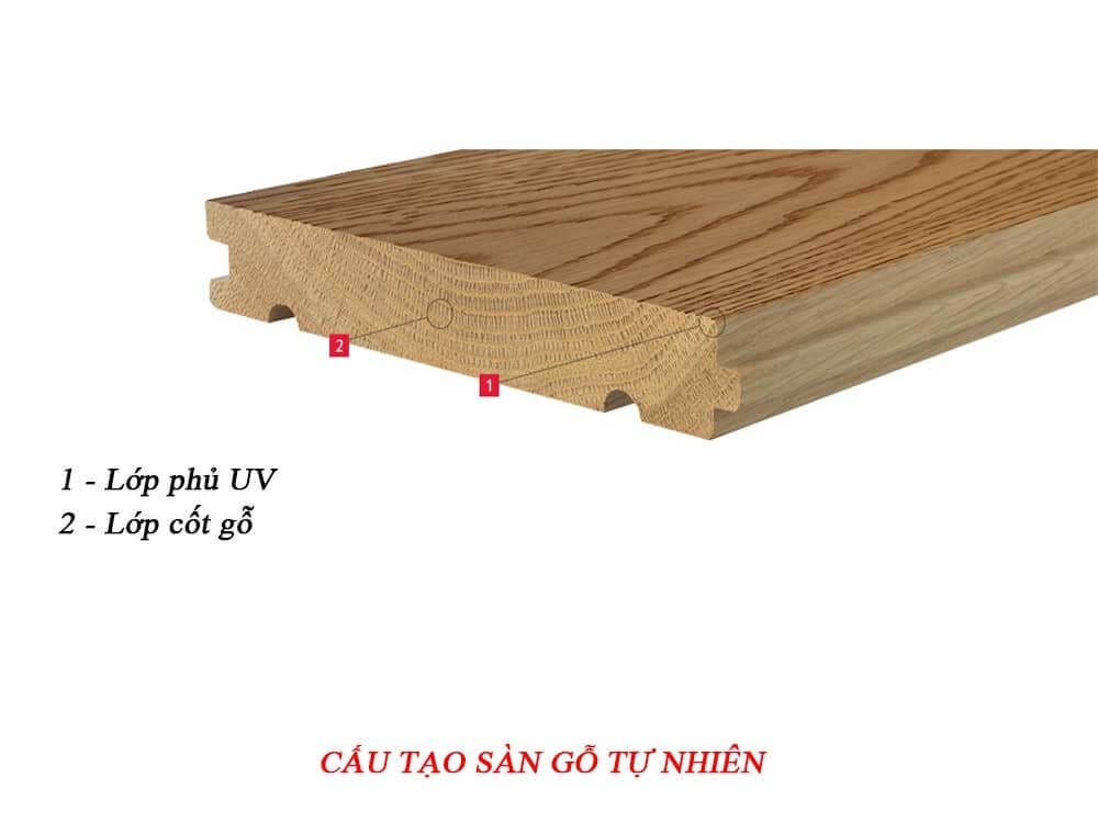 cấu tạo sàn gỗ tự nhiên