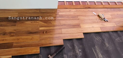 Sàn gỗ teak Lào 15 x 95 x 750