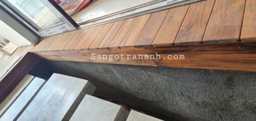 Sàn gỗ teak Lào 15 x 95 x 750