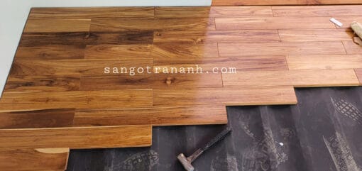 Sàn gỗ teak Lào 15 x 95 x 750