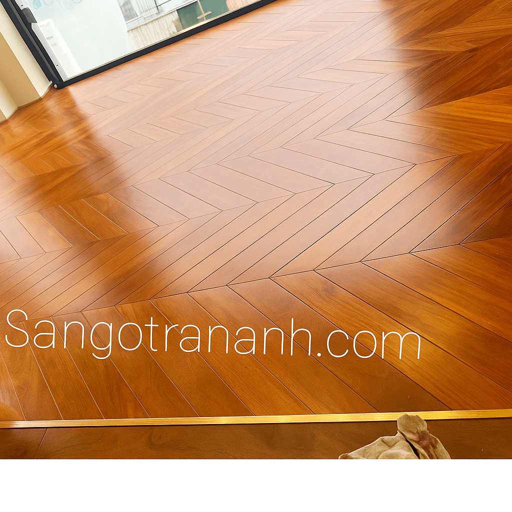 Sàn gỗ gõ đỏ