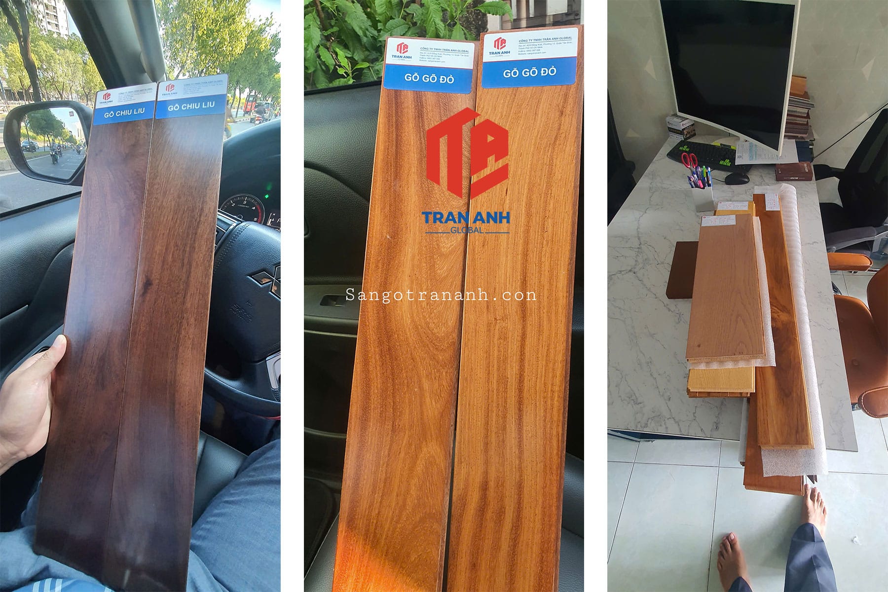 Mang mẫu đến tận nhà để khách trải nghiệm