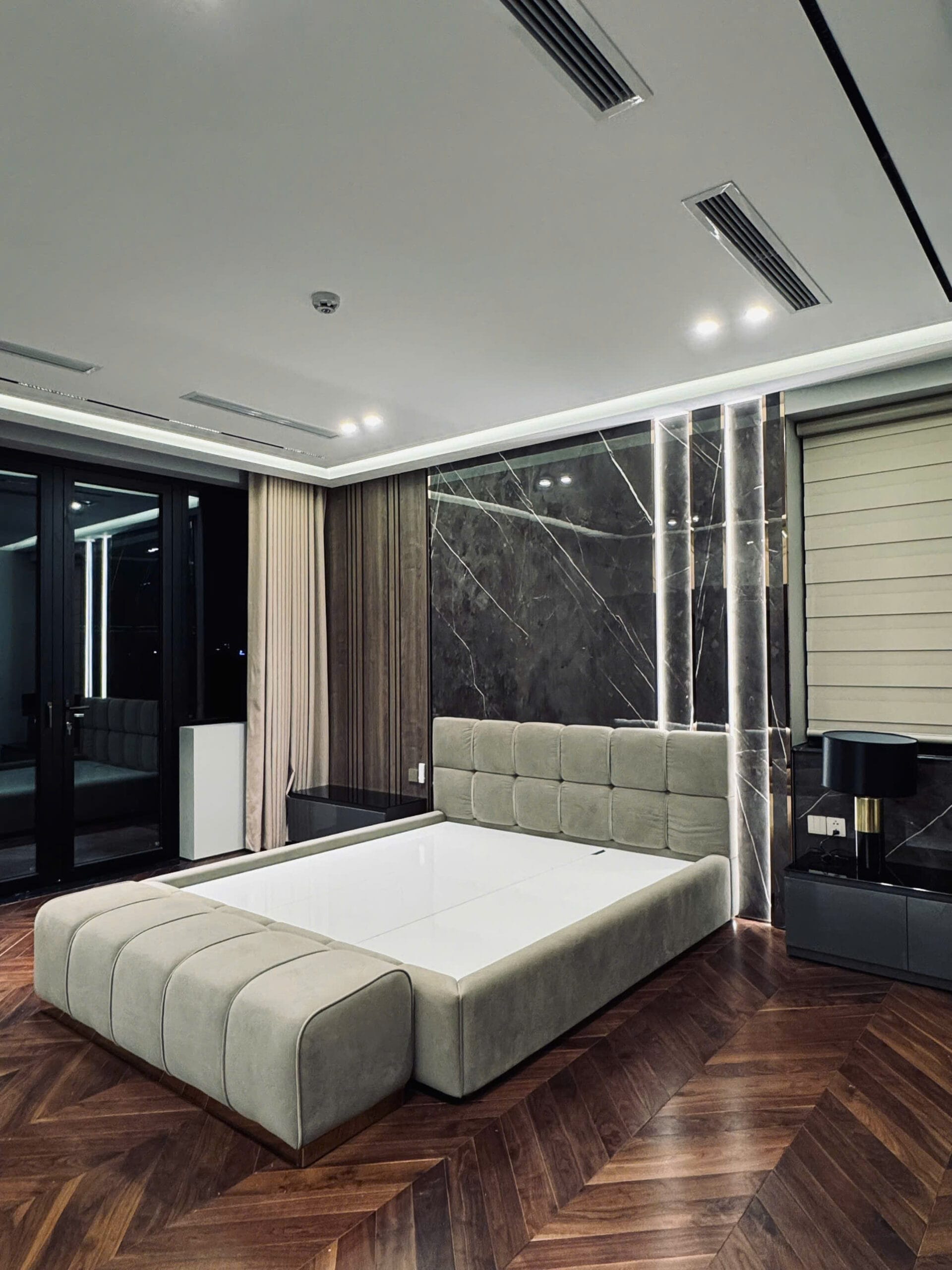 Sàn gỗ tự nhiên phòng ngủ