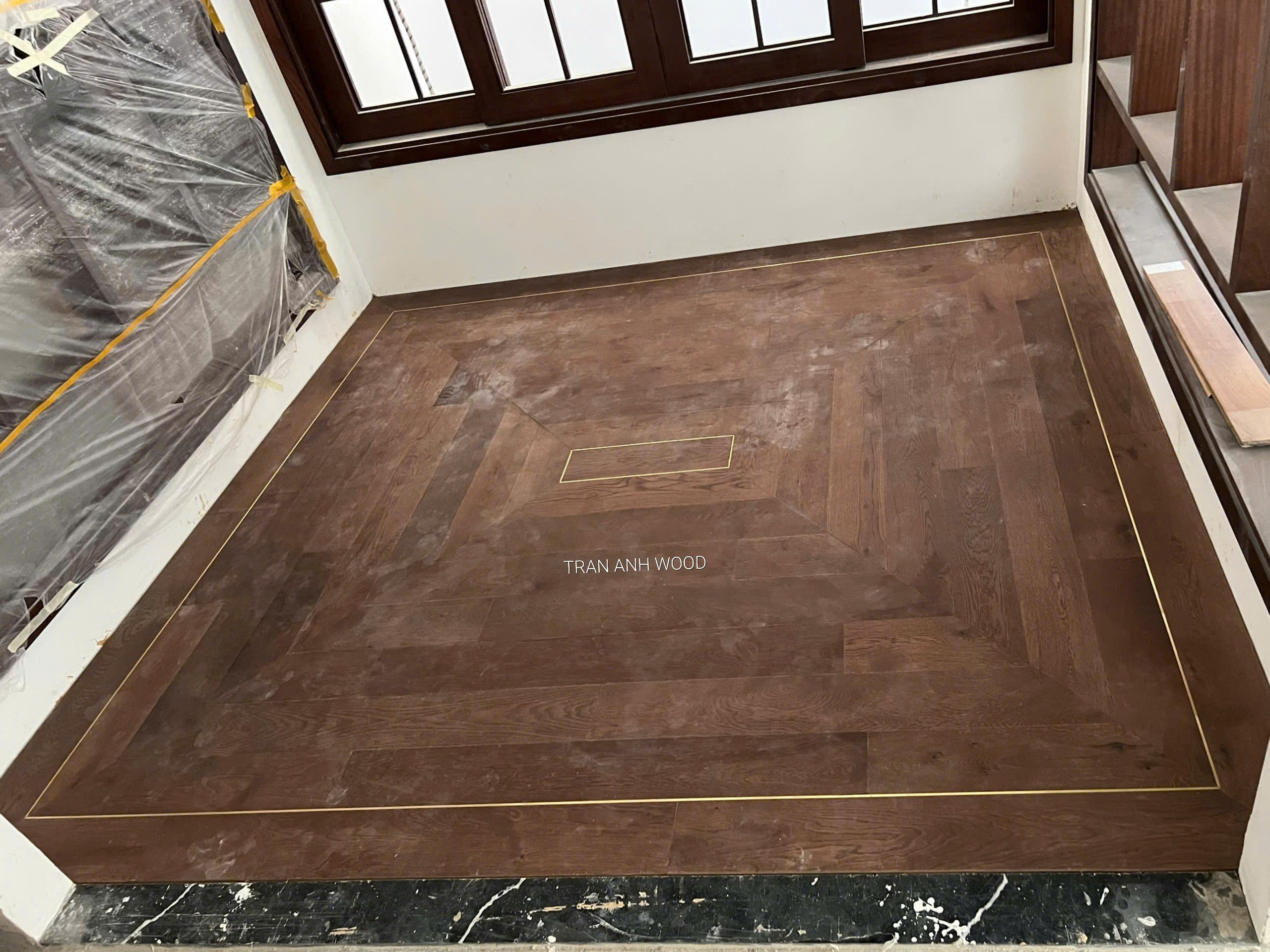 Sàn gỗ sồi sơn UV oil độc bản, sang trọng